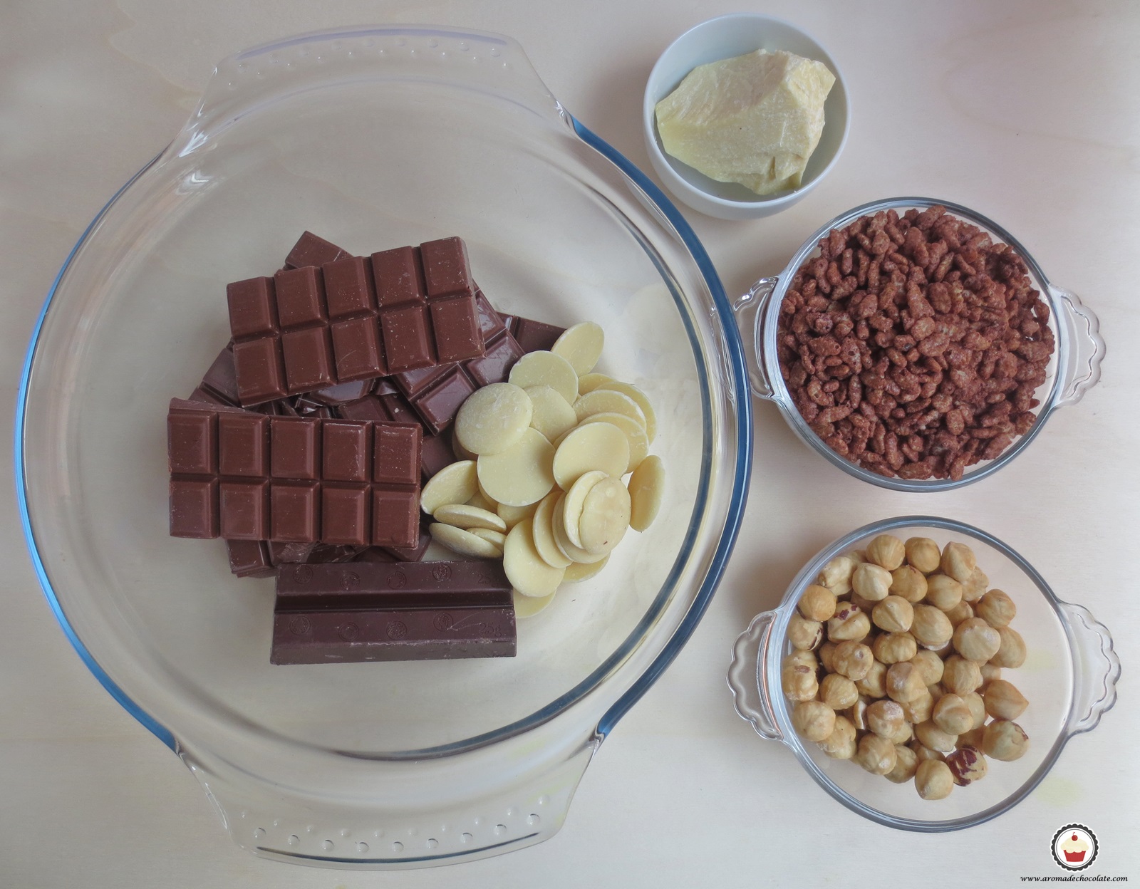 Ingredientes turrón de chocolate. Aroma de chocolate