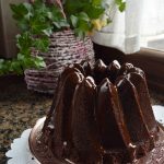 Bundt cake de chocolate y calabacín. Aroma de chocolate