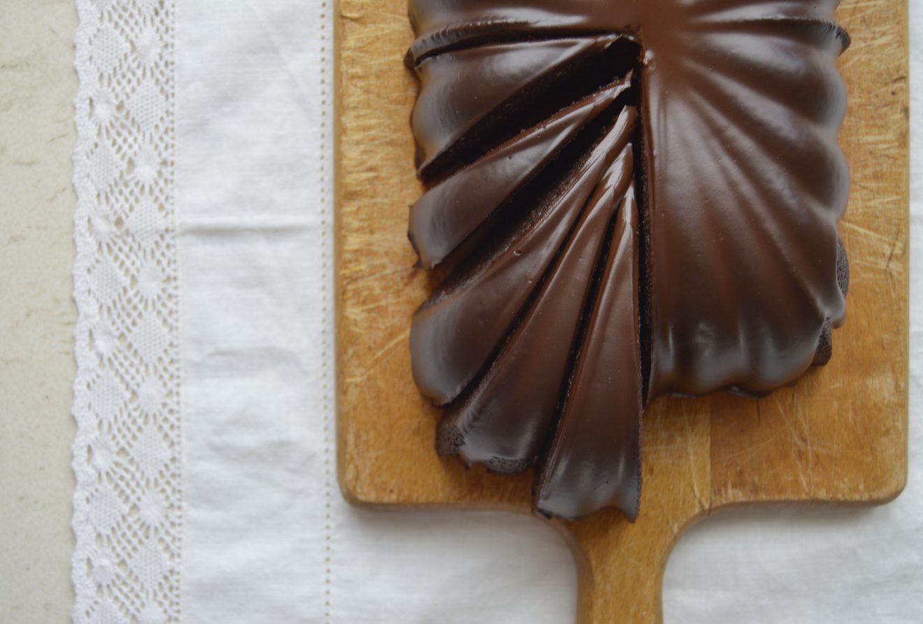 Pound cake de chocolate. Aroma de chocolate