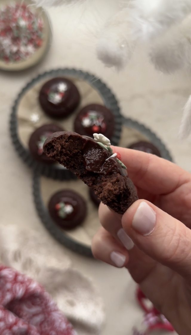 CHOCOLATE THUMBPRINT COOKIES. AROMA DE CHOCOLATE