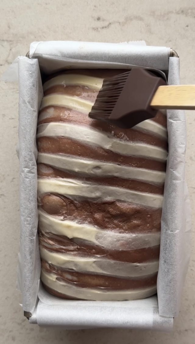 PAN DE MOLDE MARMOLADO. AROMA DE CHOCOLATE